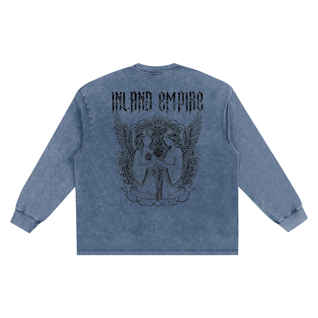 Snow Washed Frayed Edge T-Shirt