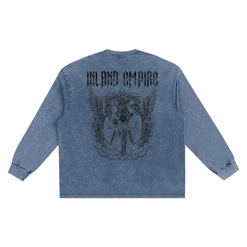 Snow Washed Frayed Edge T-Shirt